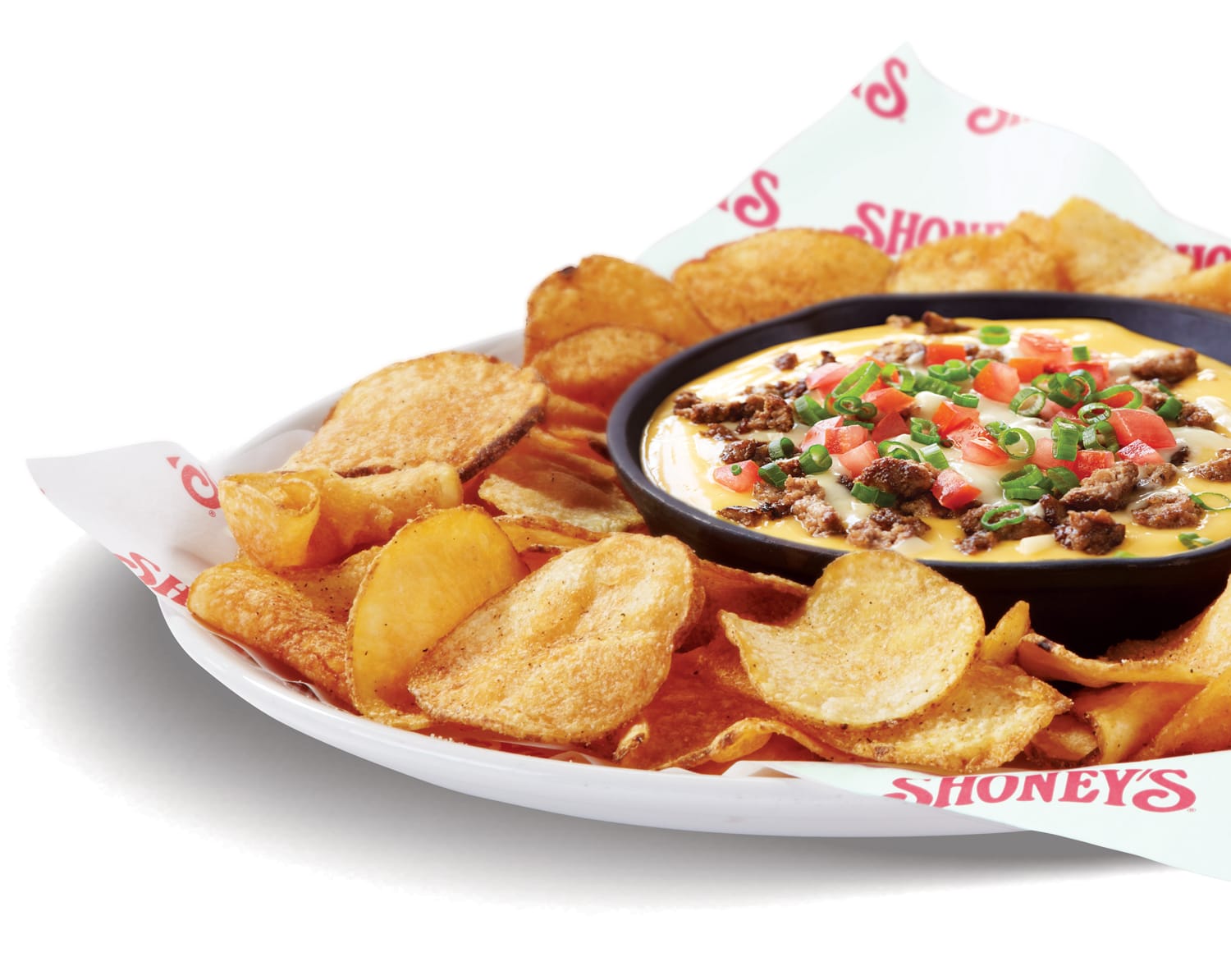 Queso with Spicy Beef & Chips