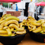 Bowls of bananas for the 5k runners.