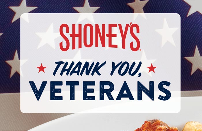 Veterans Day Event By Shoneys for 2021