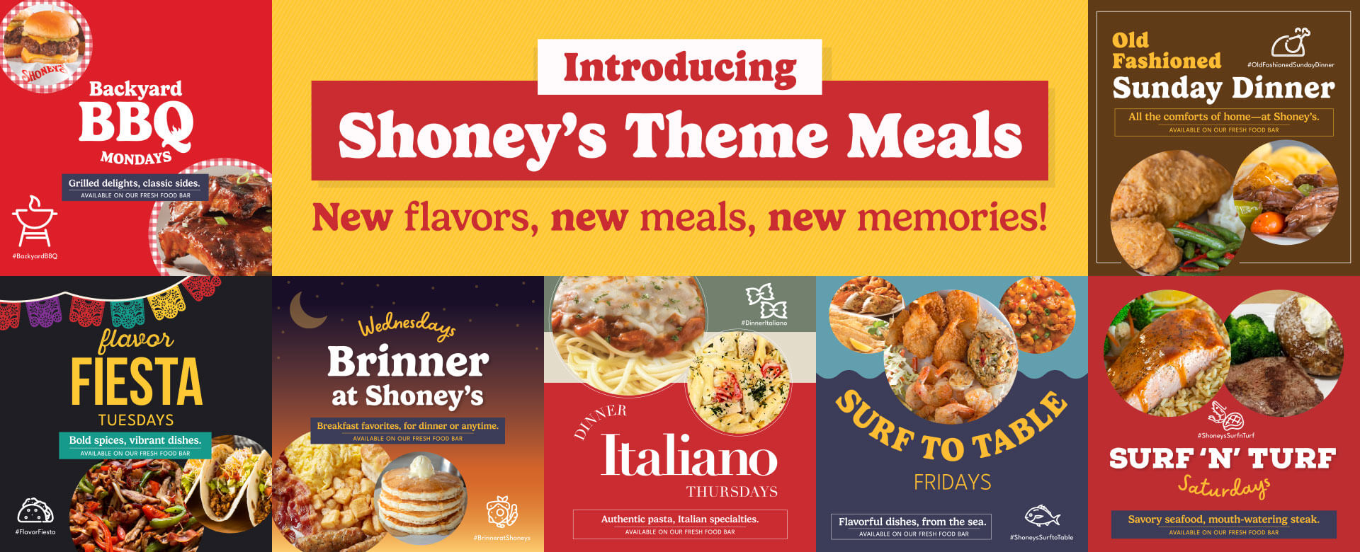 Shoney's Theme Meals Menu Web Header