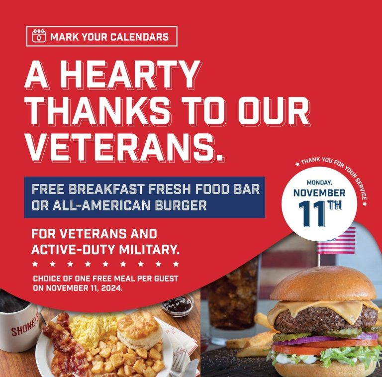 Shoneys Veterans Day 2024 Gratitude