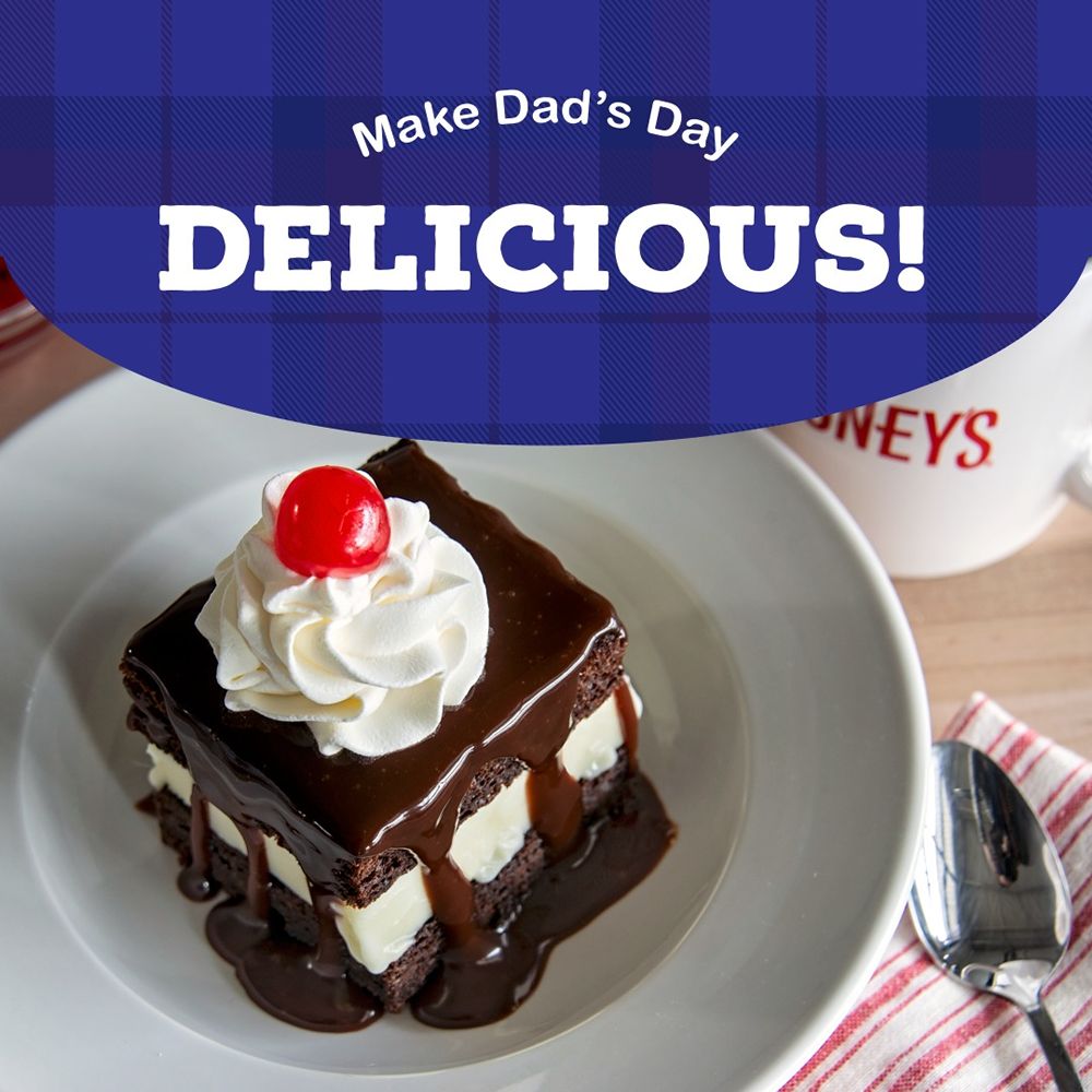 Hot Fudge Cake Slice, FREE to Dads on Father’s Day